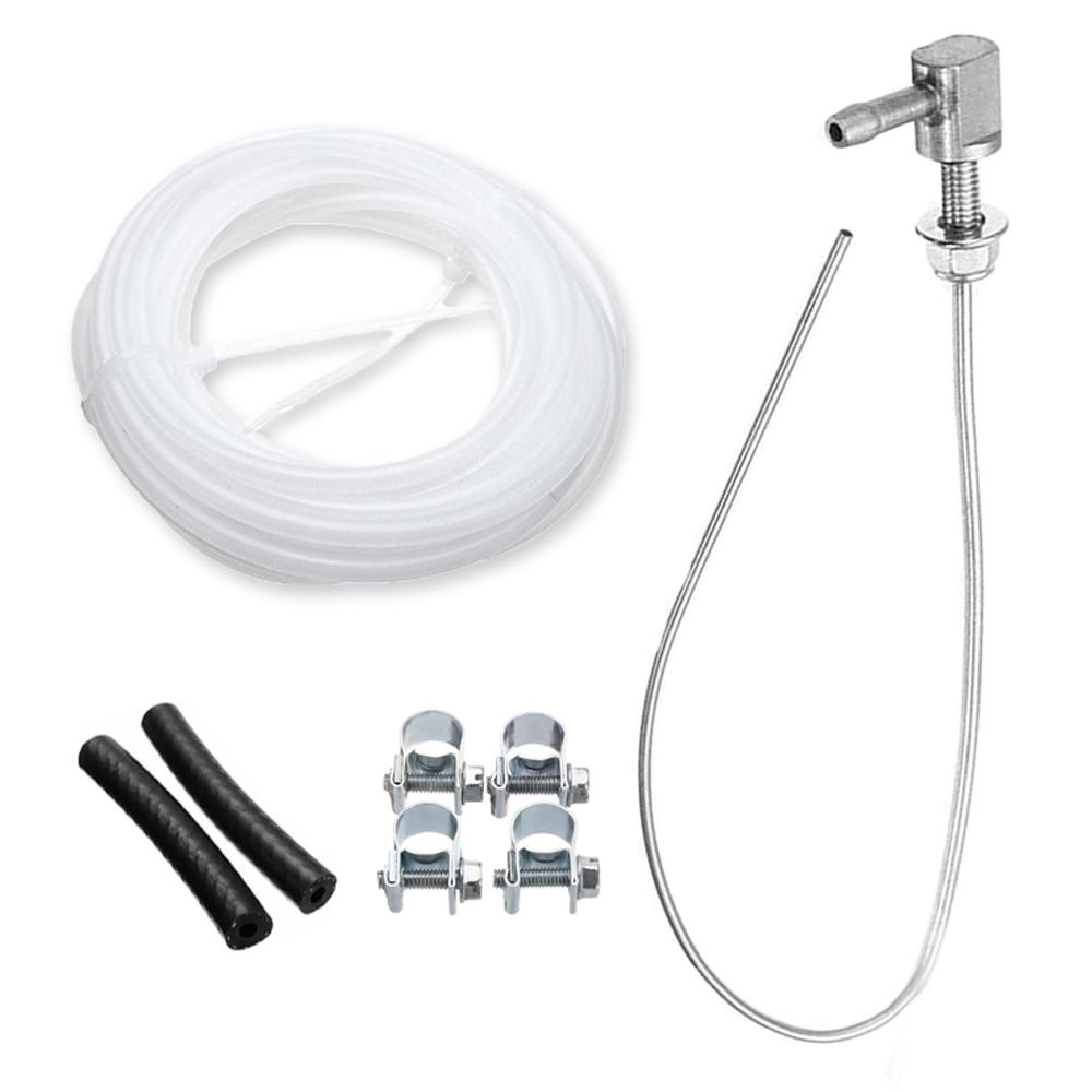 Car Heater Fuel Stand Pipe Hose Gas Tank Pick up Clip Pipe Tube Line with 4 Clamps For Webasto Eberspacher VW T5 T6