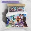 3pcs Custom Name Cartoon Genshin Impact characters Bedding Set Duvet Cover Closure Includes 1 Duvet Cover & 2 Pillowcases for All Seasons Bedroom Deco