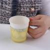 10pcs Anti-Scald Insulated Disposable Paper Cup Holder Heat Resistant Translucent Tea Cup Sleeve Plastic Paper Cup Stand Pantry