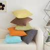 Polyester Short Plush Bedside Pillow Square Cushion Light Luxury High-end Sofa Pillow with Core