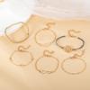 6pcs/set Combination Bracelet with Infinity Symbol Hollow Bracelet