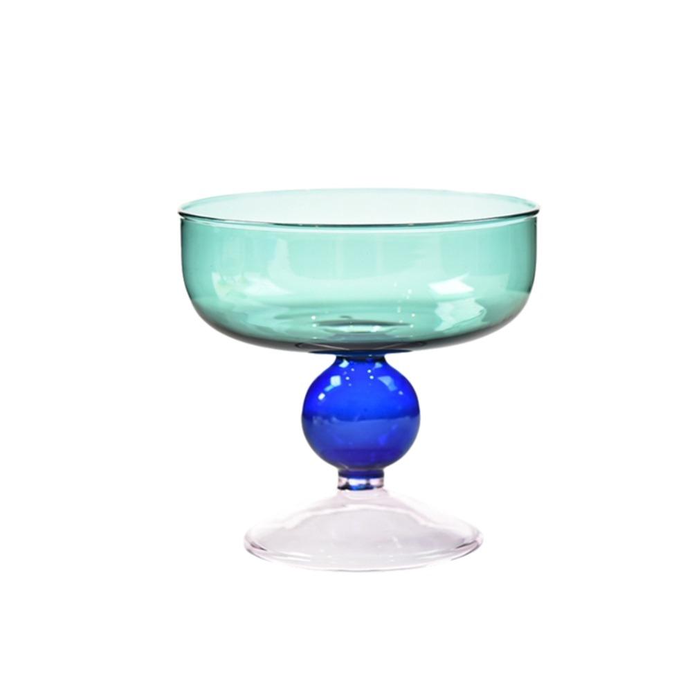 High Feet Glass Ice Cream Bowl 270 ML Dessert Cup Exquisite Fruit Salad Bowl  Cafe