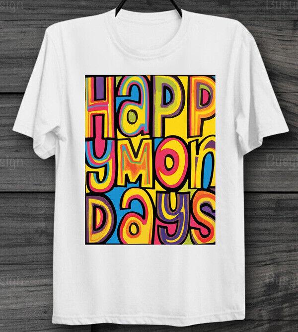 Happy Mondays Инди Дэнс Манчестер Рейв Футболка Унисекс Мужская Женская Топ
