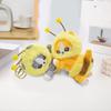 Plush Doll Pendant Cartoon Cat Bee Shape Stuffed Doll Keychain Creative Backpack Pendant for Student Kids