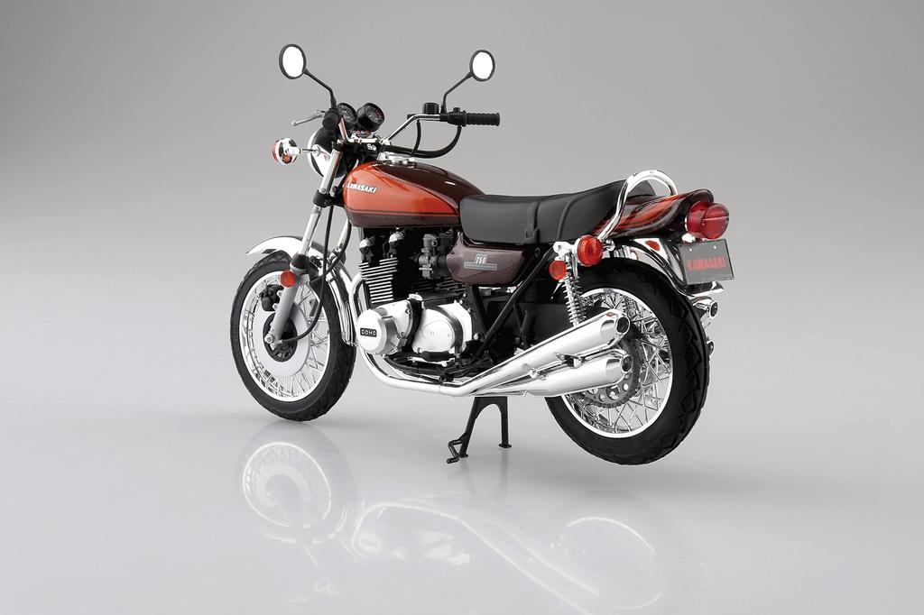 Aoshima Bunka Kyozaisha The Bike Series Kawasaki Z2 750RS 1973 Plastic Model Molding Color 1/12 No.4