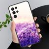 Фиолетовый чехол с цветами для Samsung A35 A55 A54 A15 A25 A05s A05 A22 A24 A52 A33 A34 M34 M14 M54 M23
