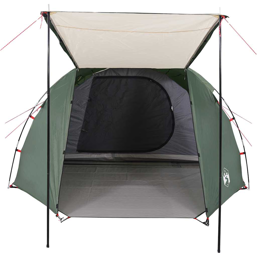Tunnel Tent for 4 Persons Green Waterproof
