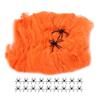 Colorful Halloween Spider Web Stretchable Cotton Cobwebs Elastic Scary Party Scene Props for Halloween Christmas Eve Parties