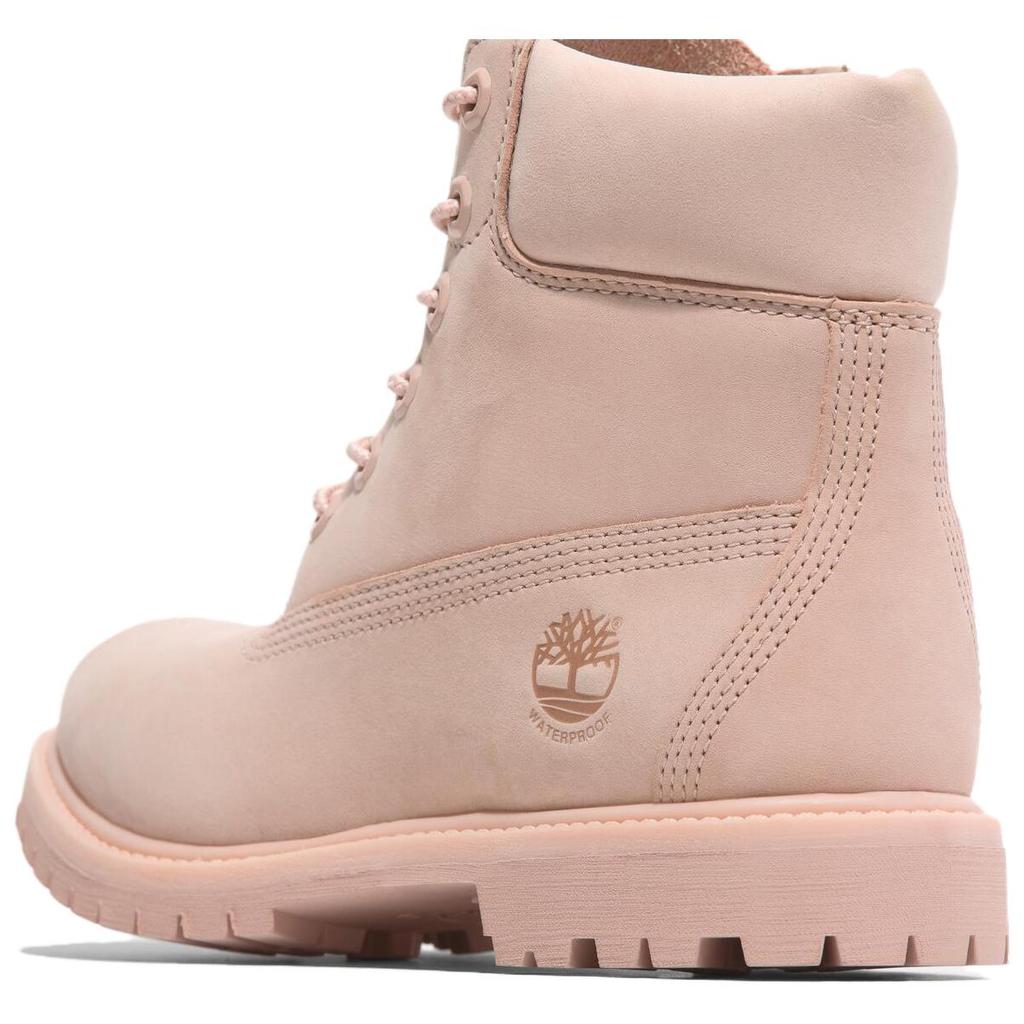 Timberland Женские Премиальные Водонепроницаемые Ботинки на Шнуровке 6 Дюймов Средне-Коричневые из Полнозернистой Кожи A2HR8EKD