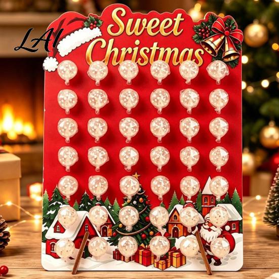 Decorative Dessert Station Stand Christmas Candy Display Stand Wooden Lollipop Holder for Party Snack Decoration Multi-hole Storage Rack Table