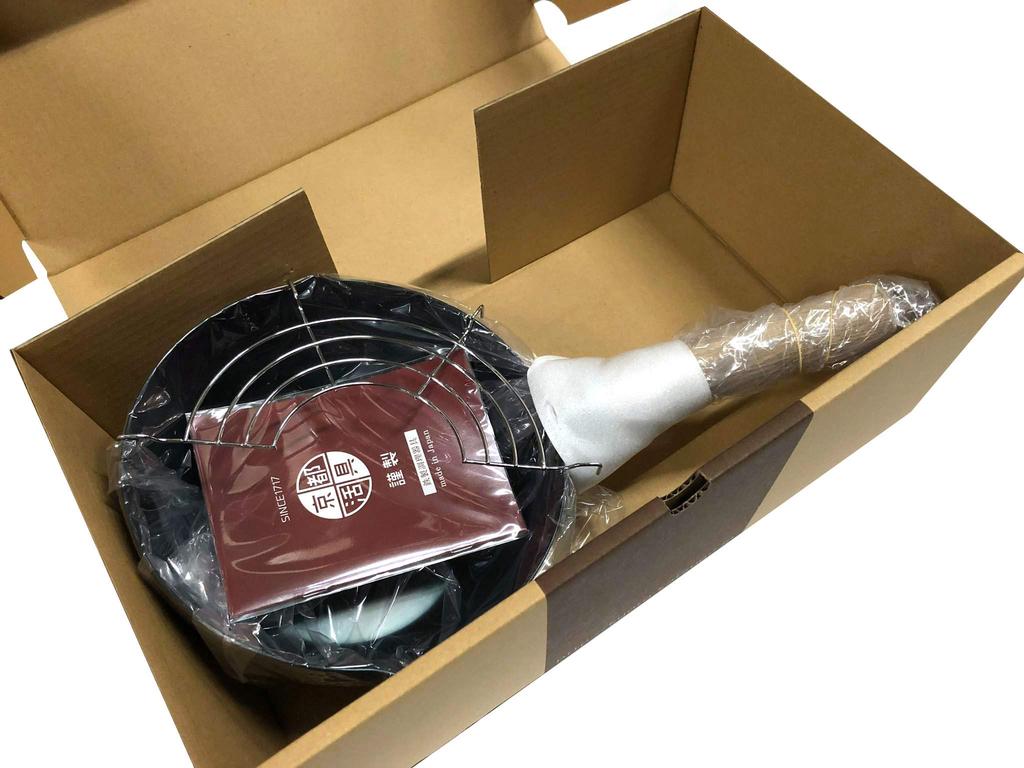 Киото Кацугу Глубокий с Сделано в Японии Вок, Кастрюля для жарки, 20 см, Решетка,