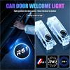 2PCS LED Car Door Welcome Ghost Shadow Courtesy Projector Lamp Decor for Mini Cooper JCW R61 Emblem 2011‑2014 Badge Accessories