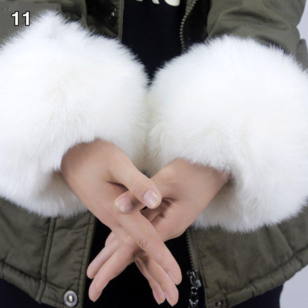 Аксессуары для одежды Теплый напульсник Эластичный ветрозащитный нарукавник на запястье Искусственный мех Дамский плюшевый манжет