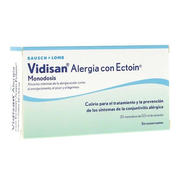 Vidisan Alergia Con Ectoin Monodosis 20 x 0,5 мл