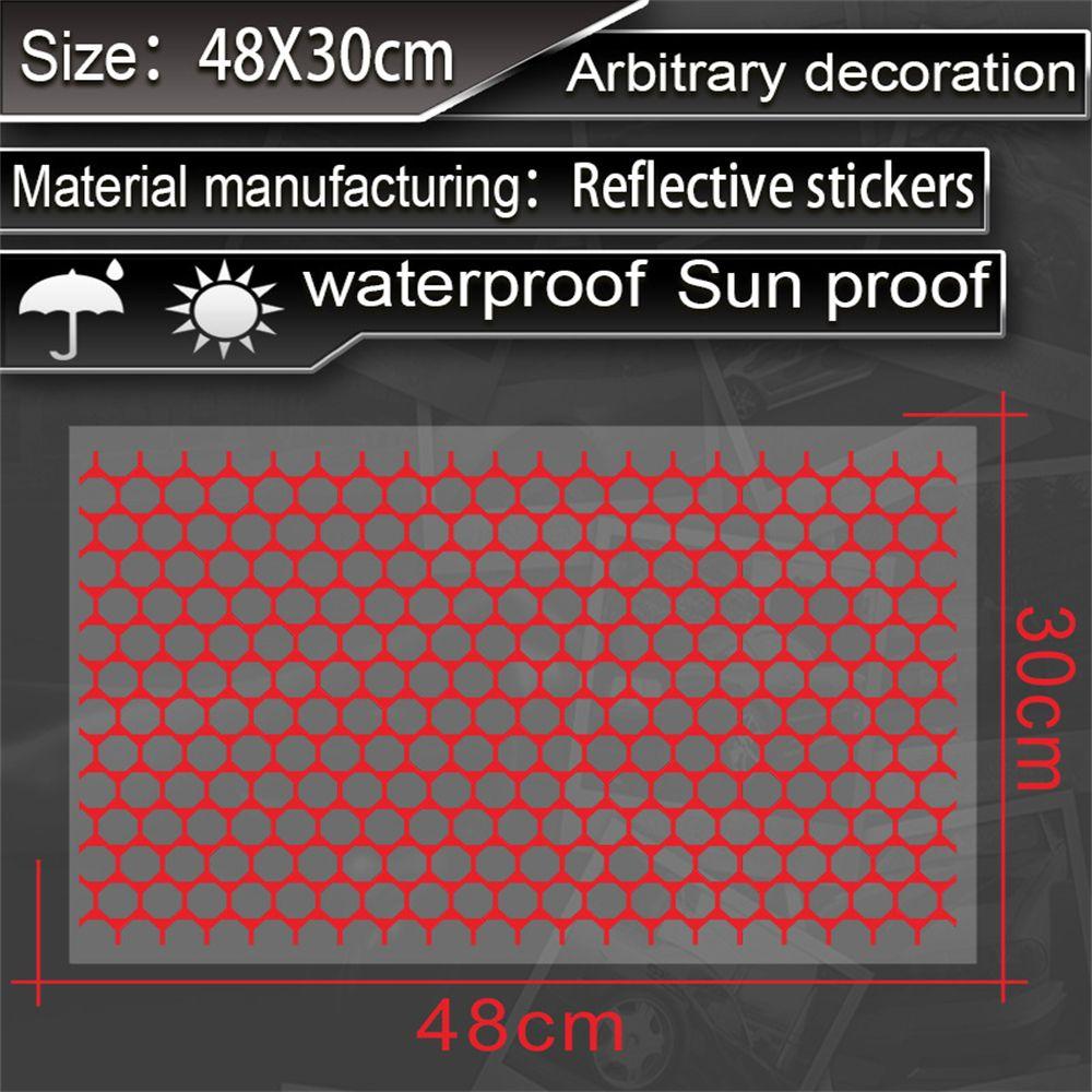 Reflective Material Car Styling Honeycomb Sticker Car Rear Tail Light Cover Tail-lamp Decal