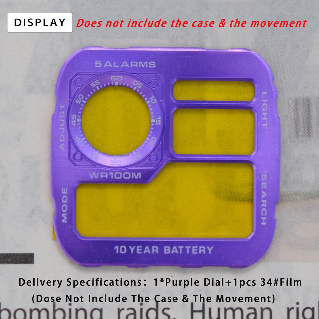 AE1200 Металлический циферблат и корпус Мод-комплект Модифицированный Улучшенный Медный циферблат Стальной корпус Для Casio 3299 AE-1200 Замена Аксессуары для часов