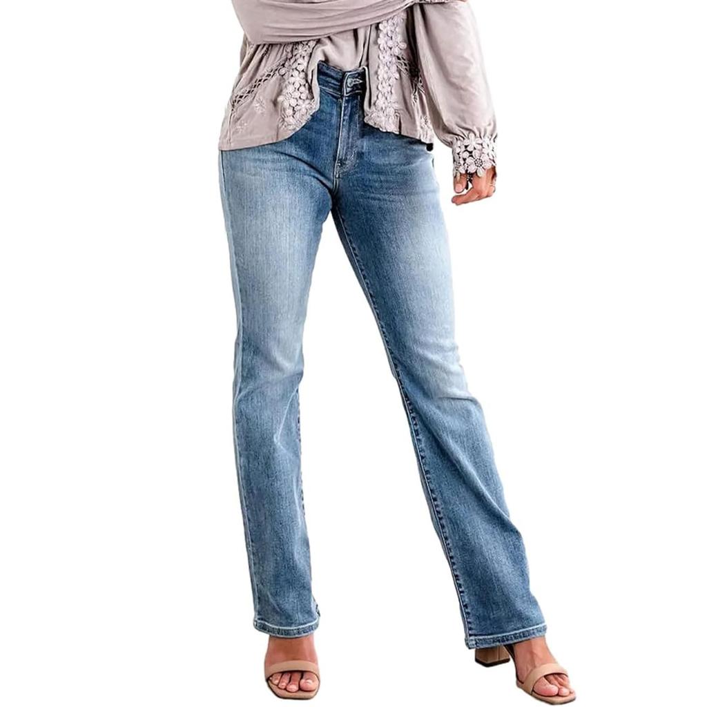 Womens Jeans Pants Fit Jeans Stretch Denim Pants With Pockets Trousers Jeans For Women
