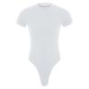 Men's One Piece Thongs Bodysuit Short Sleeve Button Crotch Shirt Leotard Snappies Rompers Jumpsuit