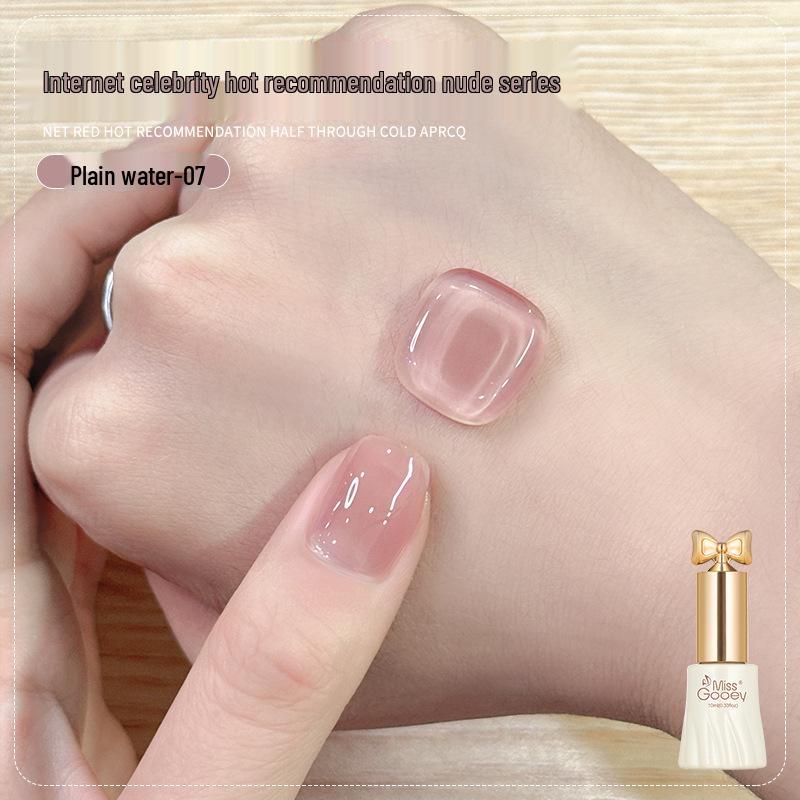 Лето 2025 Ледяной Прозрачный Телесный Гель-лак для Ногтей - Популярная Серия Отбеливающих Желейных Цветов