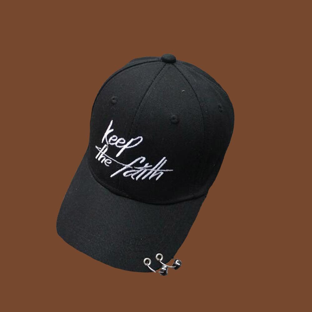 Women Men Hip Hop Kpop Snapback Baseball Cap One Tone With Ring Sport Dancing Travel Lover Dad Hat Caps Streetwear Adjustable Size