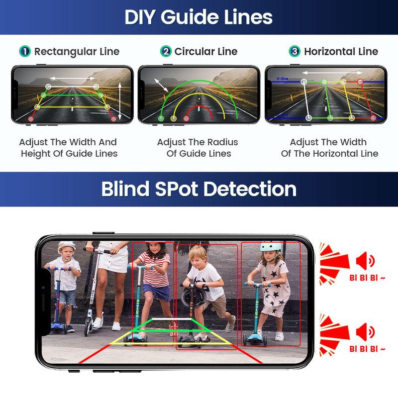 AHD 1080P WiFi APP Wireless BSD Reverse Backup Camera Car DVR Recorder For Truck,RV,Camper,Trailer Work with iphone or Andriod