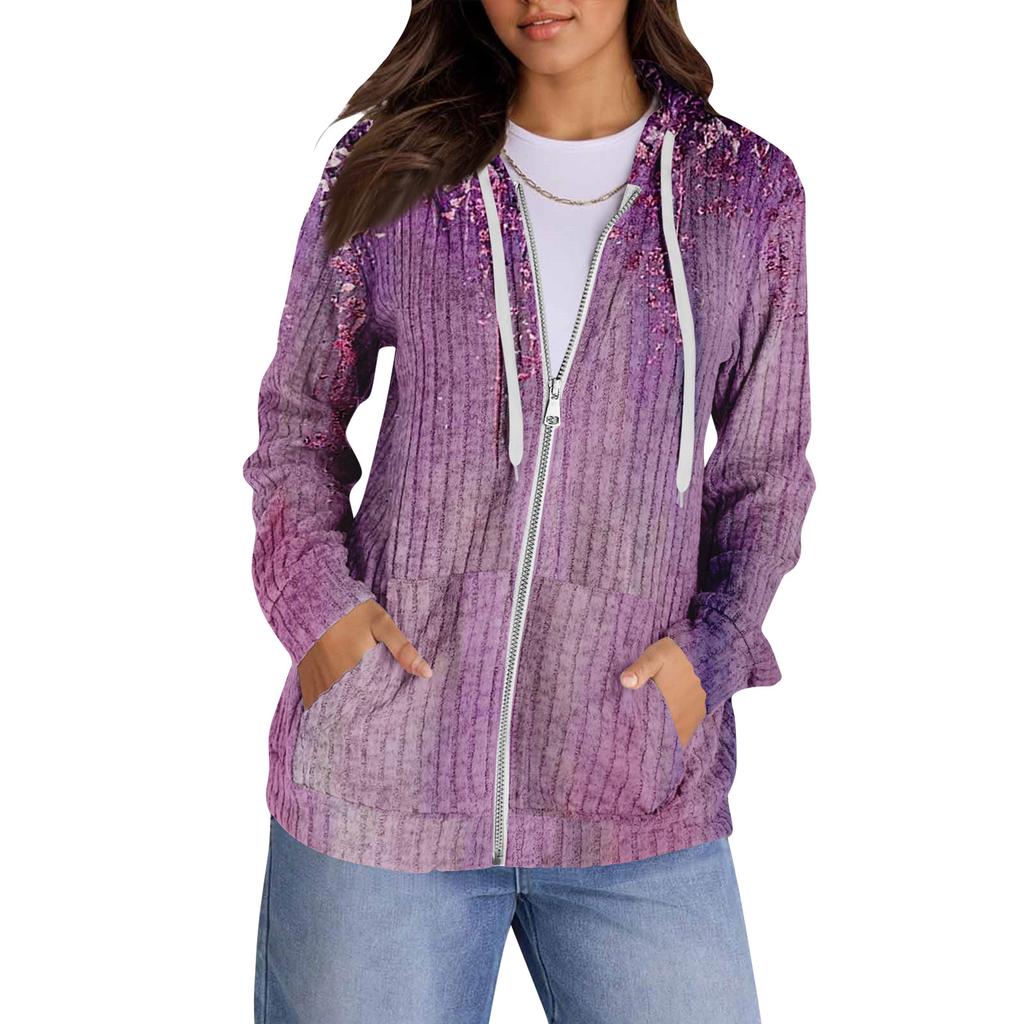 Hoodies For Women Trendy Tops Casual Fall Fashion Long Sleeve Sweatshirt With Pockets Pullover Lightweight
