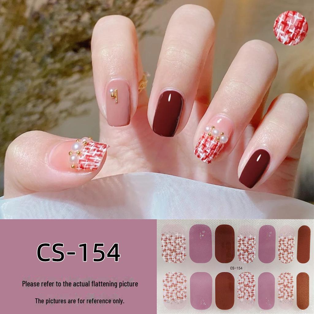 Водостойкие долговечные 3D-гелевые наклейки для ногтей без запекания — съемные и носимые дизайны для всех ногтей для женщин