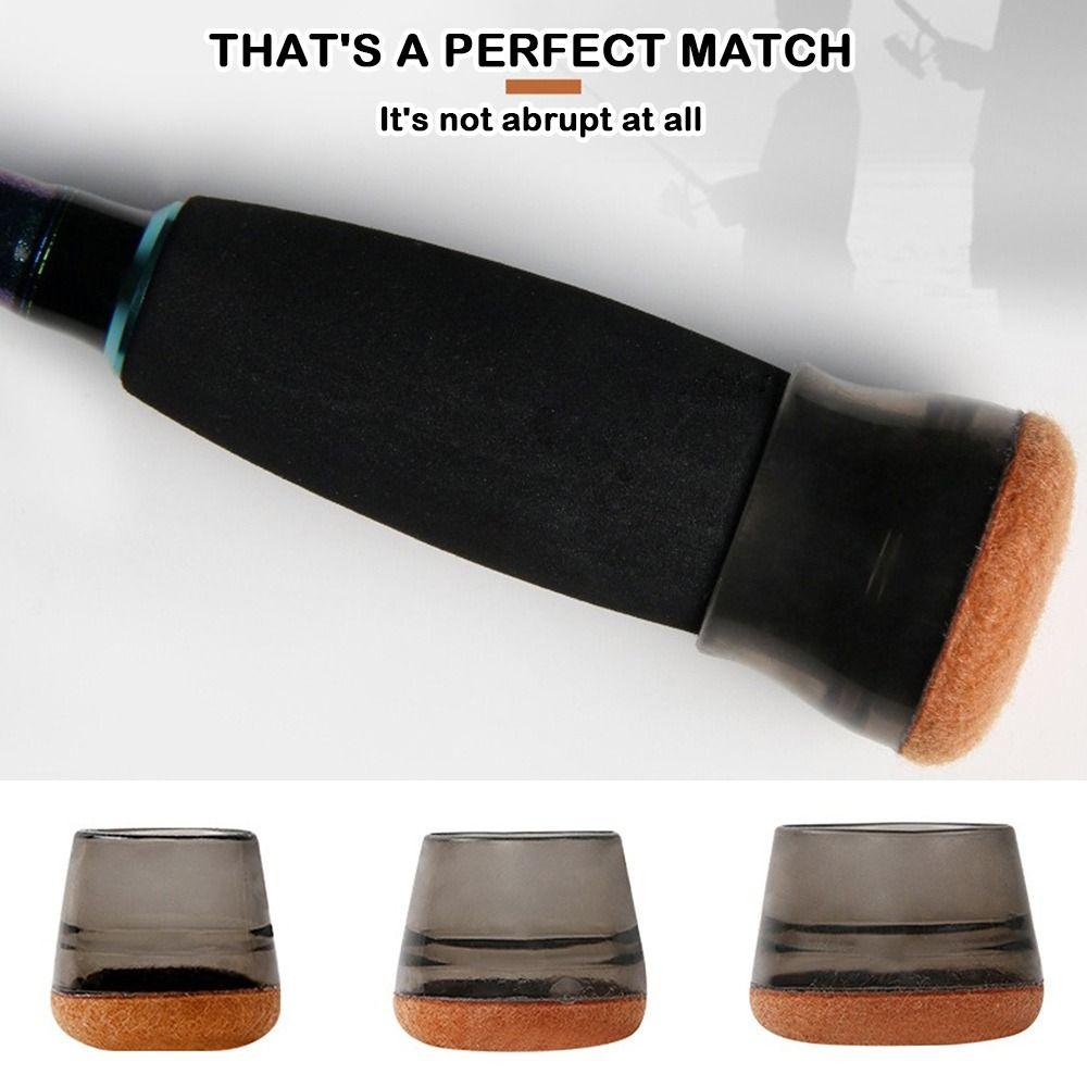 Silicagel Fishing Rod Handle Protective Case Random Color Back Block Fishing Rod