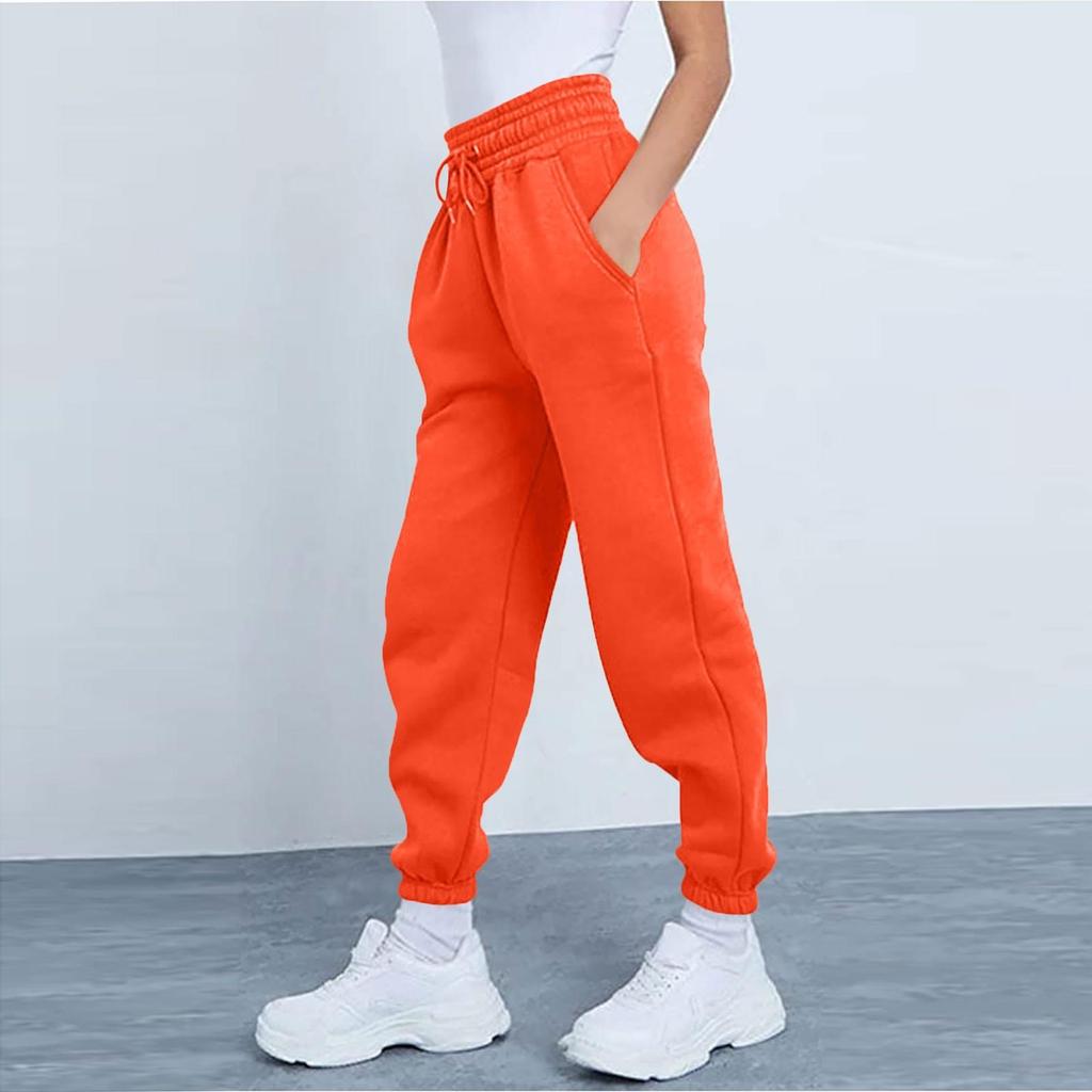 Women Pants Women's Fashion Sport Solid Color Drawstring Pocket Casual Sweatpants Pants