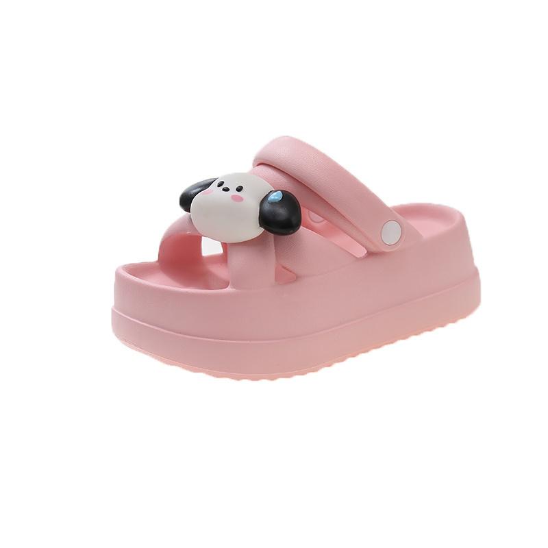 2024 Новые летние сандалии на платформе, мультяшные тапочки, мягкие, нескользящие, аниме, стильные, милые, милые, для девочек