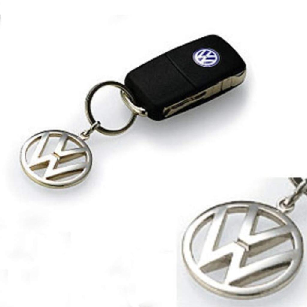 Металлический брелок для ключей Volkswagen Серебристый