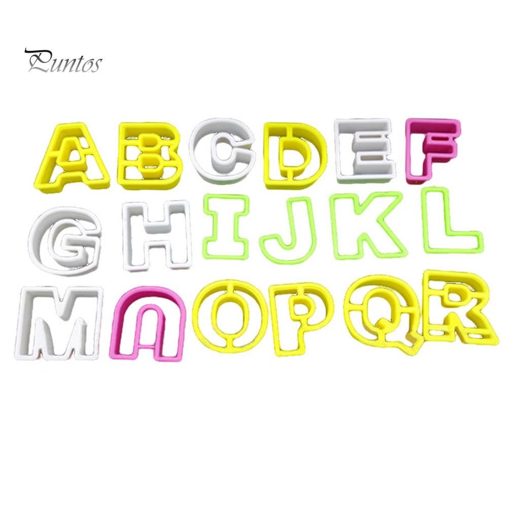 Пластиковая форма Puntos AZ 26 с буквами, формочка для печенья, помадки, украшения торта, форма для выпечки