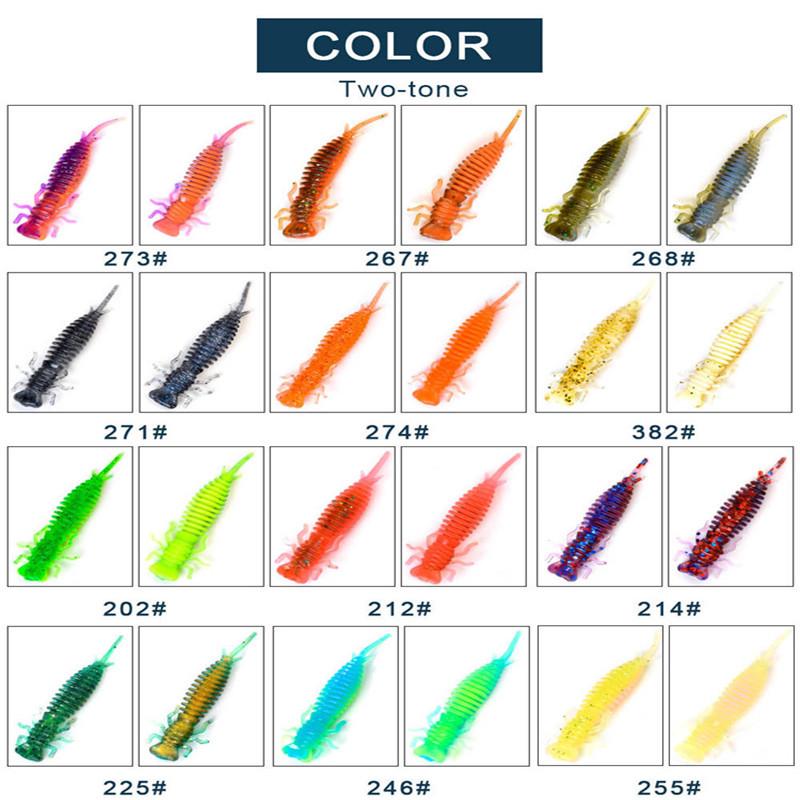 Мягкие приманки FISH KING Larva, 50 мм, 76 мм, 89 мм, искусственная приманка, рыболовная червь, силиконовая приманка для окуня, щуки, приманка для отсадки карпа, пластиковые приманки