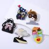 Cartoon Animal Brooches Large Coat Badge Cute Women Portrait Pin