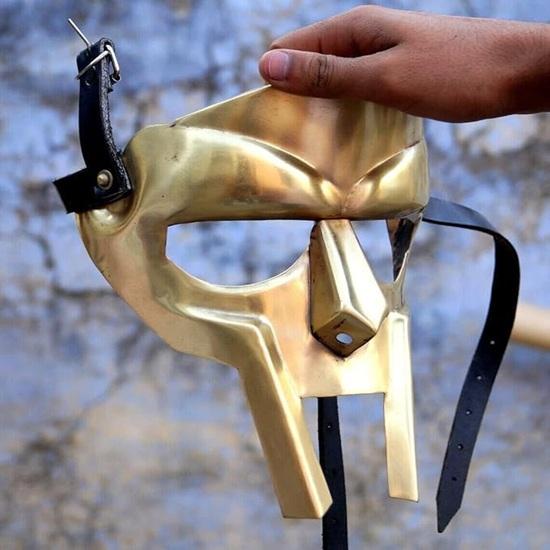 Шлем Римского Гладиатора Маска для Лица Золотой MF Doom Средневековый Реконструкция Викингская МАСКА