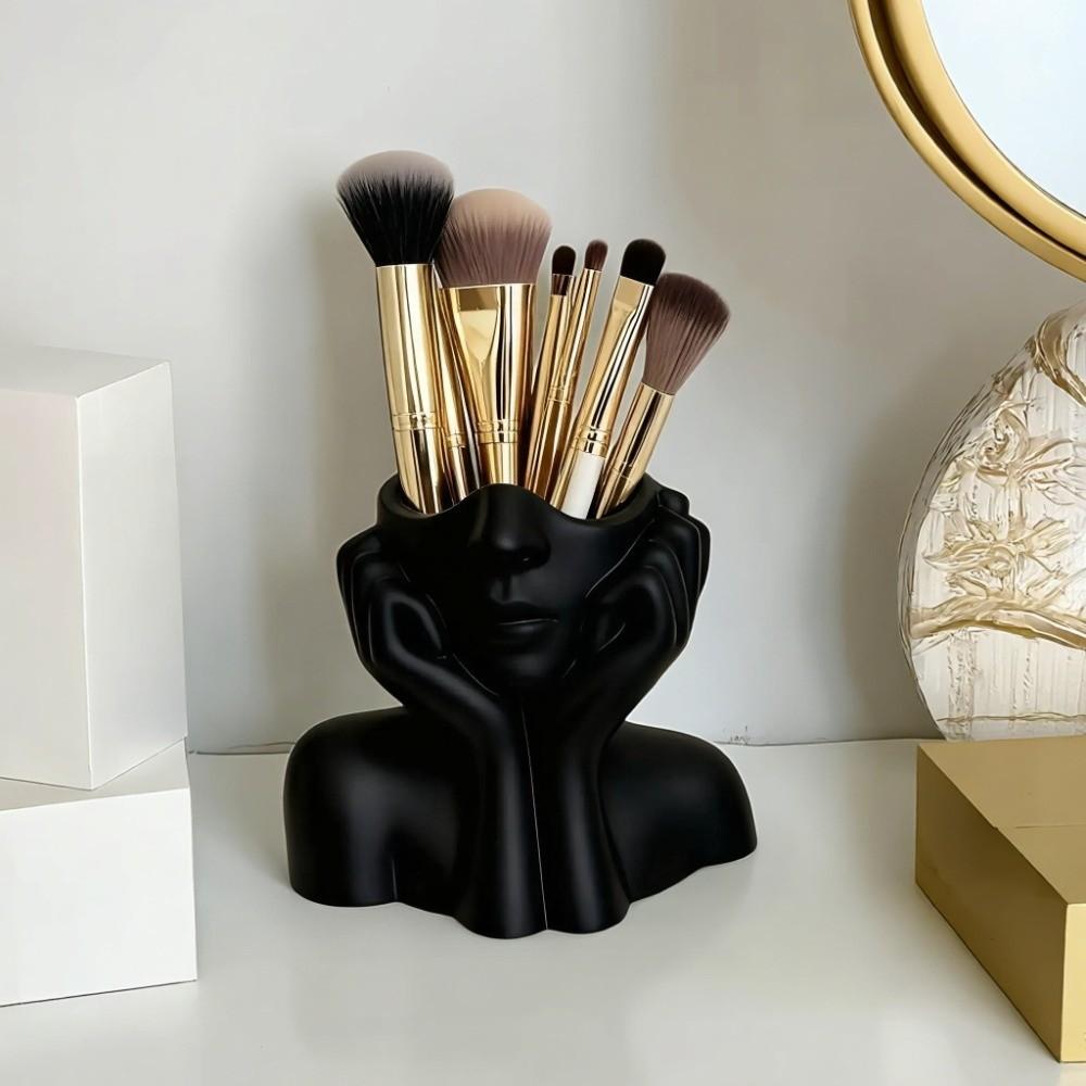 Large Capacity Pen Box Space Saving Makeup Brush Storage Container Home Decorations Dressing Table