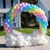 Runtow 1pc Round Balloon Arch , Plastic DIY Wreath Frame Holder ,Balloon Stand Circle Base ,Birthday Party Wedding Decoration