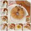 Croissant Capybara Pendant Decoration Plush Bread Key Chain Cute Bag Pendant  Unisex