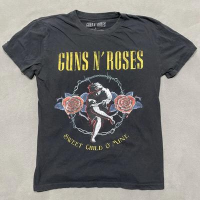 Футболка Guns N' Roses Винтажный Стиль Группа Рок Альбом Тур Металл Унисекс Футболка