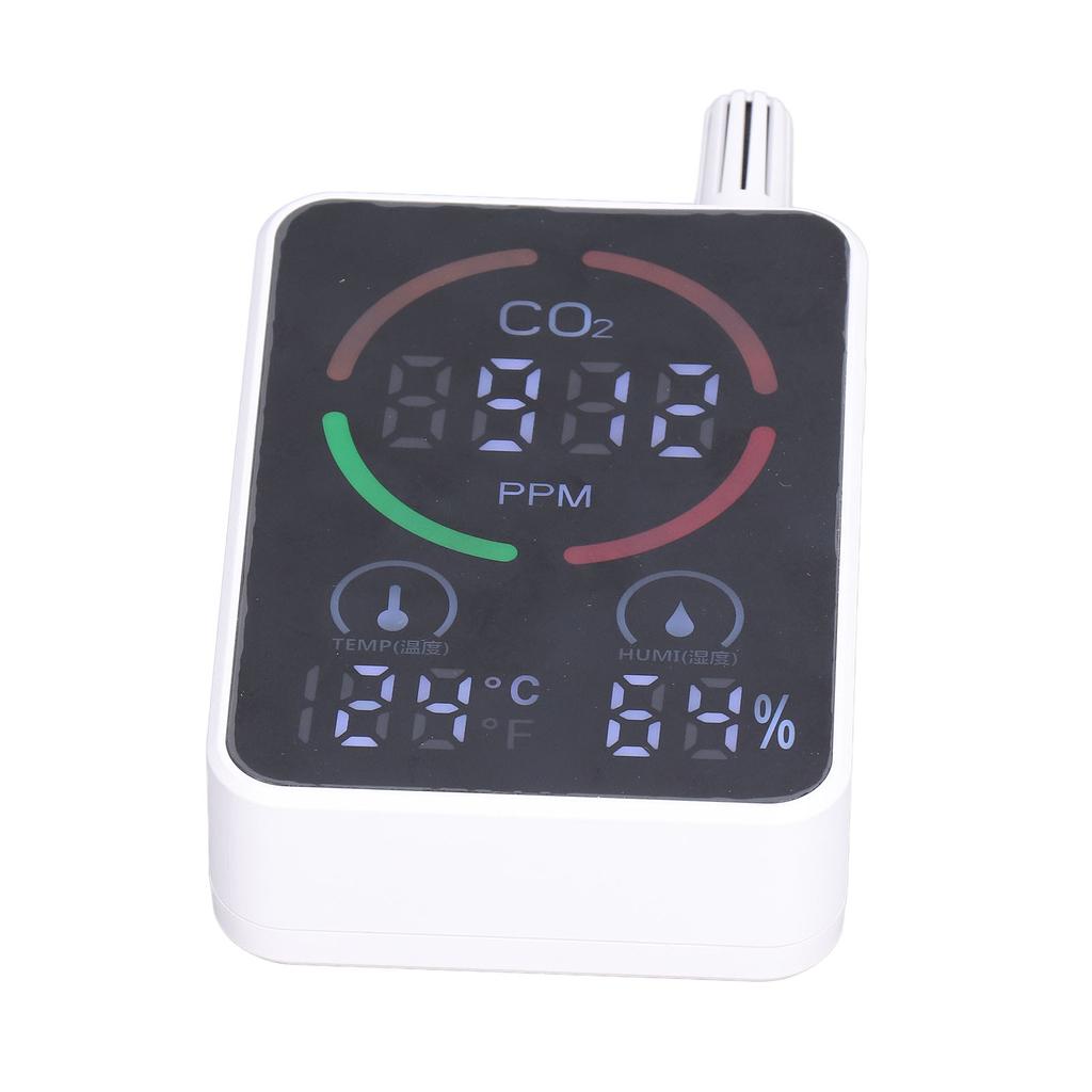 Air Quality Monitor Digital CO2 Meter Carbon Dioxide Detector Portable Temperature Humidity Tester