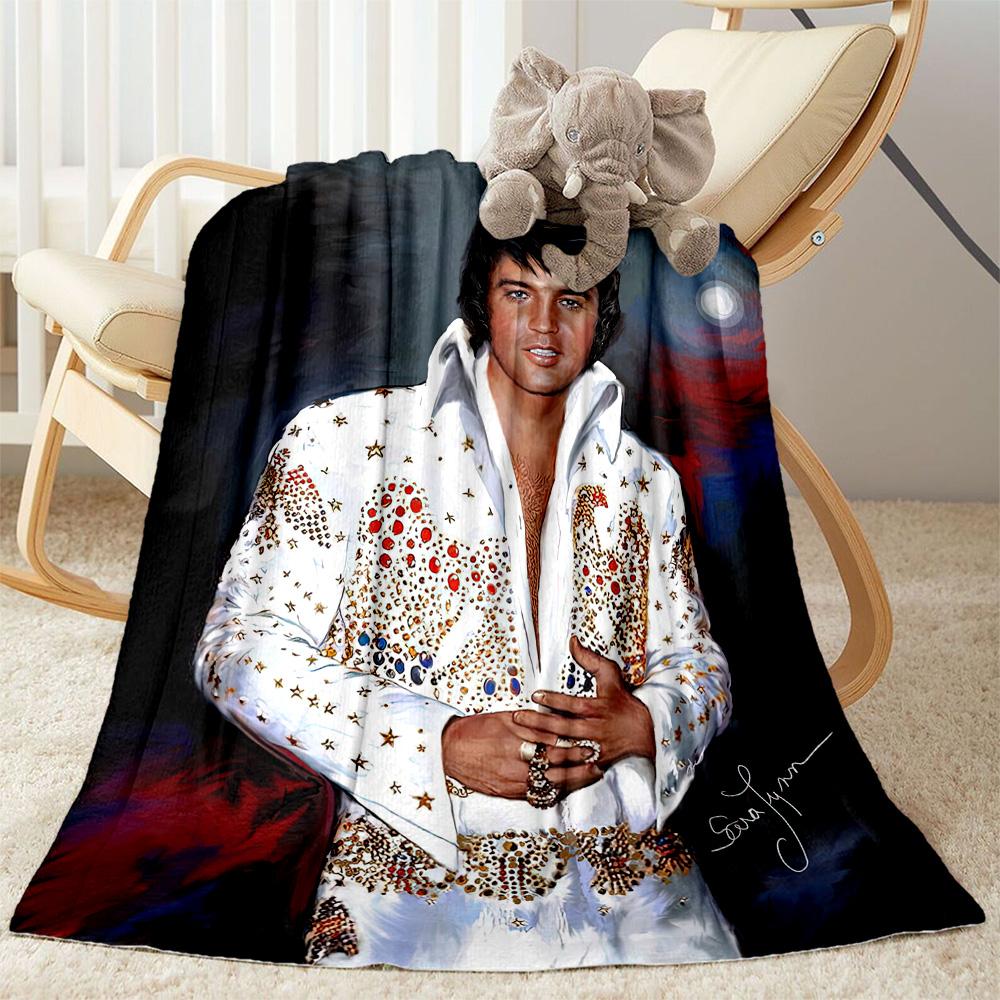 Elvis Blanket Soft Cozy Suitable For Sofa Livingroom Bedding For All Occasions Warmthful Decor Gift For Travel Home Birthdays
