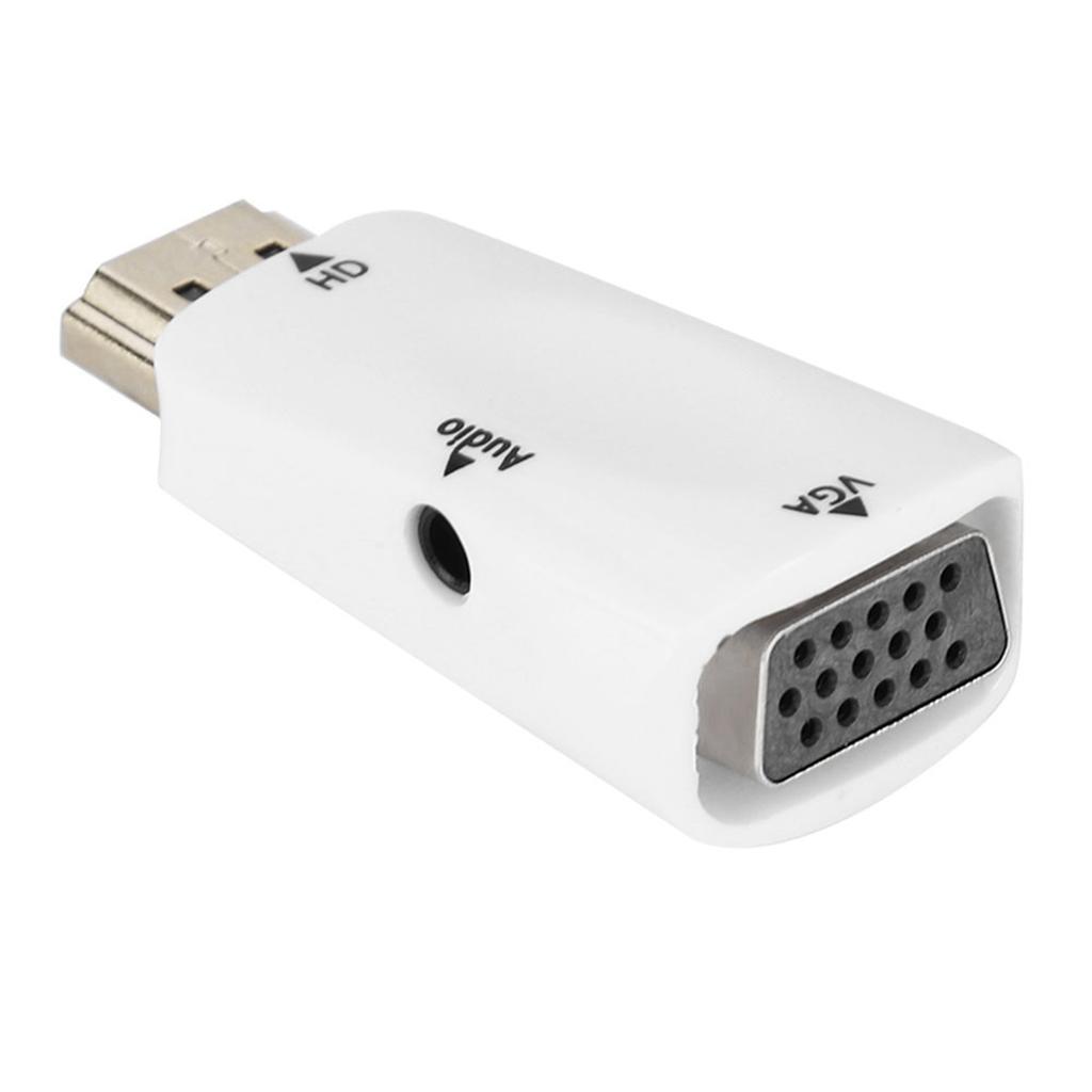 HD 1080P HDMI-мама на VGA-маму Адаптер-конвертер с аудиовыходом 3,5 мм