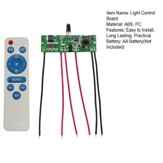Модуль контроллера уличного фонаря на солнечной батарее с пультом дистанционного управления Универсальный Простой в установке Плата уличного фонаря с батарейным питанием