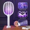Electric Mosquito Swatter: Folding, Handheld, Rechargeable with Automatic Luring and Killing Lamp