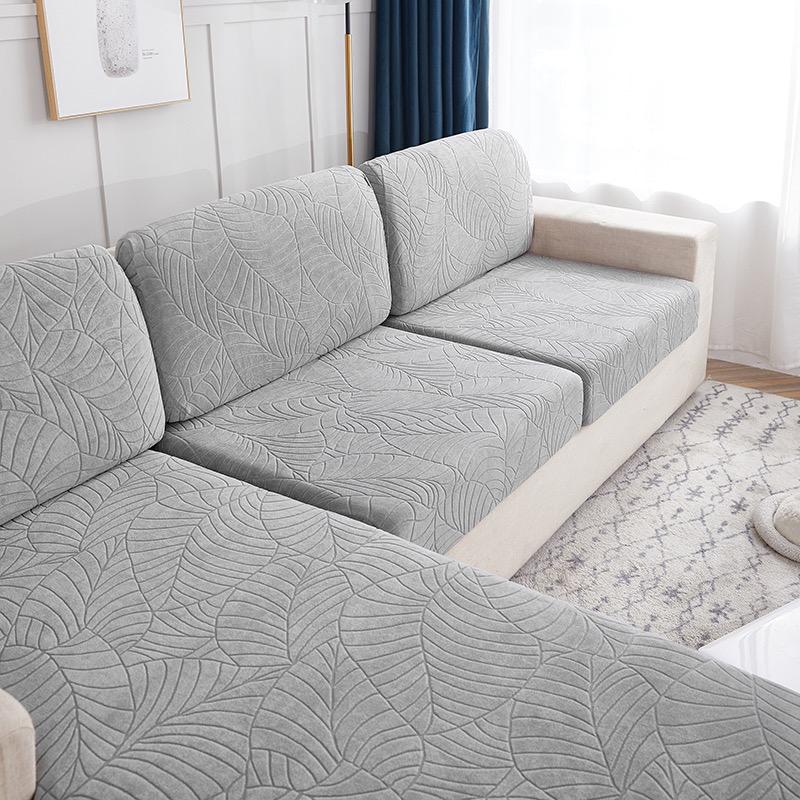 Splashproof Jacquard Sofa Cushion Cover For Living Room Anti-Slip Anti-Dust Thickening Elastic Sofa Cover Furniture Protector