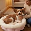 Adjustable Temperature Heated Pet Bed Soft Plush Warm Cloud Sofa Dog House  Winter Season