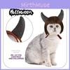 Pet Costume Creative Wig Set Featuring Playful Horns And Adorable Bob Hairstyle