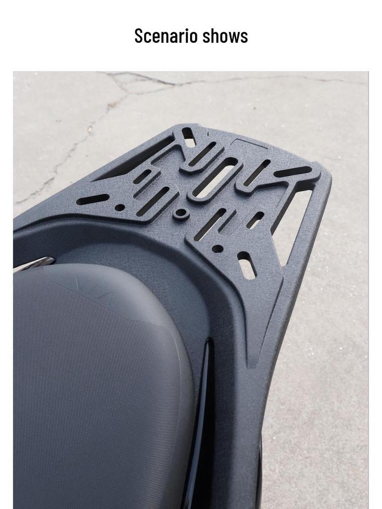 Алюминиевый сплав Задний багажник для Zontes Shengshi 368D - Утолщенный, Расширенный багажник для кофра на хвост для легкой установки