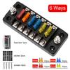 32V 75A Fuse Box Holder Flame Retardant 6 Ways 12 Ways Blade Fuse Block With Cover Accessories For Car Marine Boat Truck Trailer Fuses4