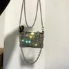 2025 Spring Fashion Rhinestone Chain Crossbody Lipstick Bag